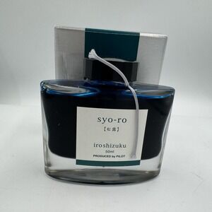 Pilot Iroshizuku, Syo-Ro Fountain Pen Ink , Pine Tree, Dark Turquoise 69206 50ml